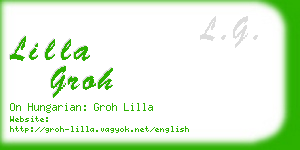 lilla groh business card